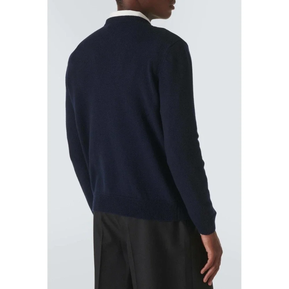 NWT Gucci Logo intarsia wool sweater 3XL 100% Wool $1250 Retail Shirt, Long Slee